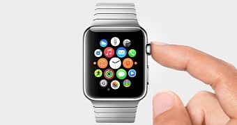 Apple Watch showing new UI