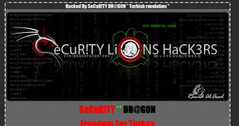 Turkish government sites defaced by Security Dr@gon