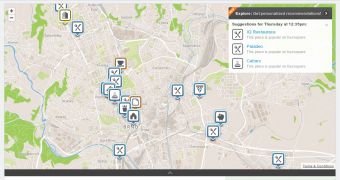 The new Foursquare website maps