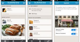 Foursquare for Business screenshots
