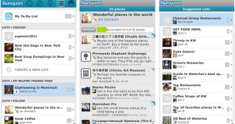 Foursquare 3.5 for BlackBerry (screenshots)