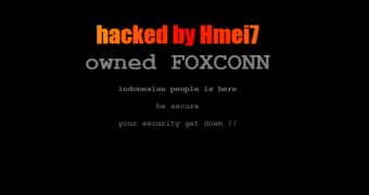 Foxconn subdomain defaced by Hmei7