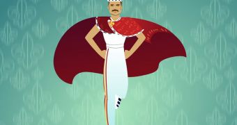 A shot of Google's Freddie Mercury doodle animation