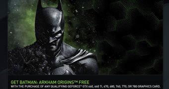 A free Batman: Arkham Origins copy is coming with Nvidia cards