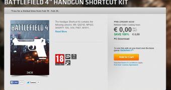Get all of Battlefield 4's handguns unlocked for free