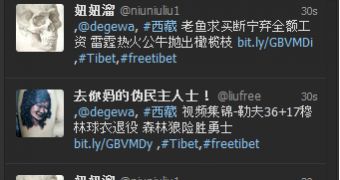 Twitter flooded with meaningless Tibet-related posts