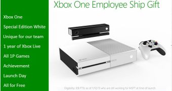 The Xbox One White edition for employees