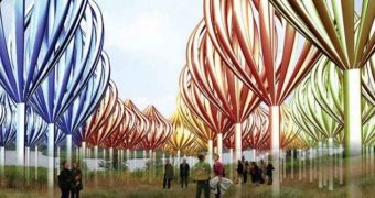 Staten Island's Fresh Kills Park could soon accomodate a forest of colorful wind turbines