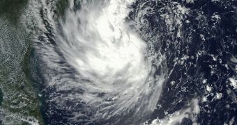 Image of Hurricane Gustav, collected on September 9, 2002
