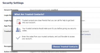 Trusted Contacts on Facebook