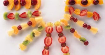 Fruit Kebabs and Fruited Rice Pudding
