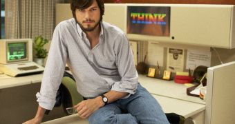 Ashton Kutcher as young Steve Jobs