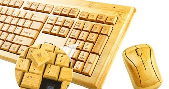 Full Bamboo Wireless Keyboard and Mouse Are Just What They Sound Like