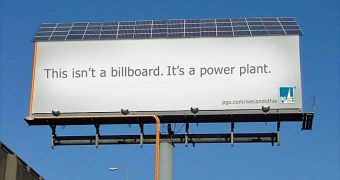 Image of the billboard power plant