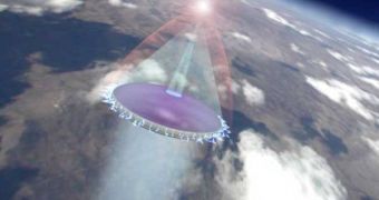 Artist's concept of Lightcraft in hypersonic mode