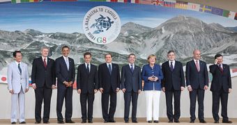 G8 leaders on the first day of the summit