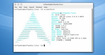 GNOME Terminal 3.8.4 on Arch Linux