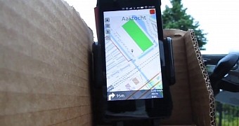 Offline GPS navigation at work