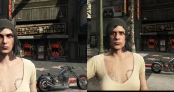 A girl character becomes a man in GTA Online