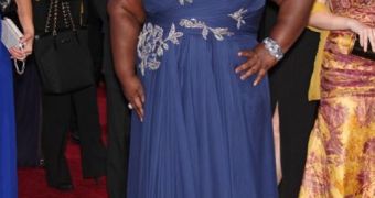 Gabourey Sidibe on the red carpet at the 2010 Academy Awards