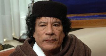 Muammar Gaddafi is the subject of many spam messages