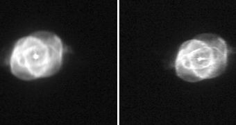 Gaia test images of Cat's Eye Nebula