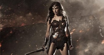 Gal Gadot in first promotional photo as Wonder Woman in “Batman V. Superman: Dawn of Justice”