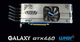 Galaxy GTX 460 WHDI Connects to TVs Wirelessly