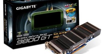 Gigabyte passively-cooled GeForce 9800GT graphics card