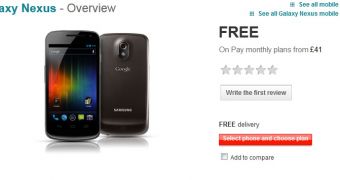 Galaxy Nexus Now Available at Vodafone UK