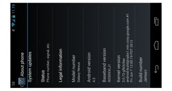 New update arrives on Galaxy Nexus
