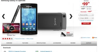 Galaxy S Captivate at Rogers Canada