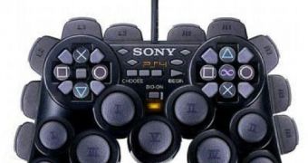 PS4 controller...May God have mercy on our gaming soul!