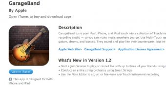 GarageBand 1.2 iOS Intros Jam Sessions, Smart Strings, Note Editor