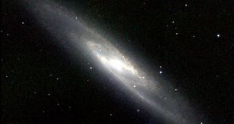 Image showing a barred spiral galaxy