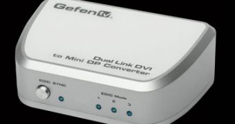 The GefenTV Dual Link DVI to Mini DP Converter