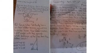 Teacher's geometry questions mention Ted Bundy