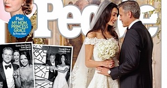 People Magazine runs first photo from George Clooney’s wedding to Amal Alamuddin