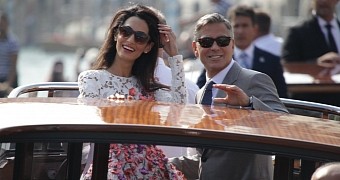 George Clooney and Amal Alamudin step out for the first time as husband and wife