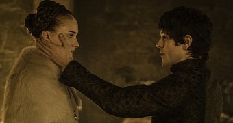 Sansa Stark and new husband Ramsay Bolton on “Game of Thrones”