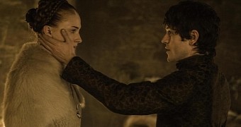 Sansa Stark and Ramsay Bolton in “Unbowed, Unbent, Unbroken” “Game of Thrones” episode