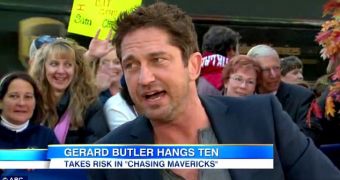 Gerard Butler Shows Footage from Near-Fatal Surfing Accident