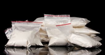 340 grams (12 ounces) of liquid cocaine were found stuffed in condoms