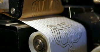 The luxury toilet paper sells for 179 euros or 246 dollars per roll