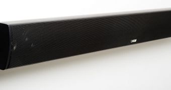 The Sound Bar CD 90 SB from Canton, a single-cabinet surround speaker for rooms where traditional systems would mean hell