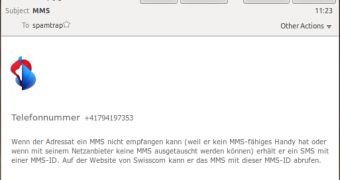 Fake Swisscom notifications
