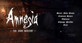 Amnesia: The Dark Descent main menu