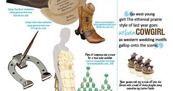 Get Married magazine sample page with Microsoft Tag