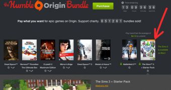 Humble Origin Bundle featuring The Sims 3 for Mac