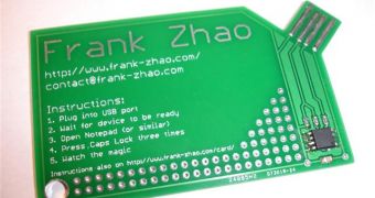 Frank's Zhao flat USB Business Card